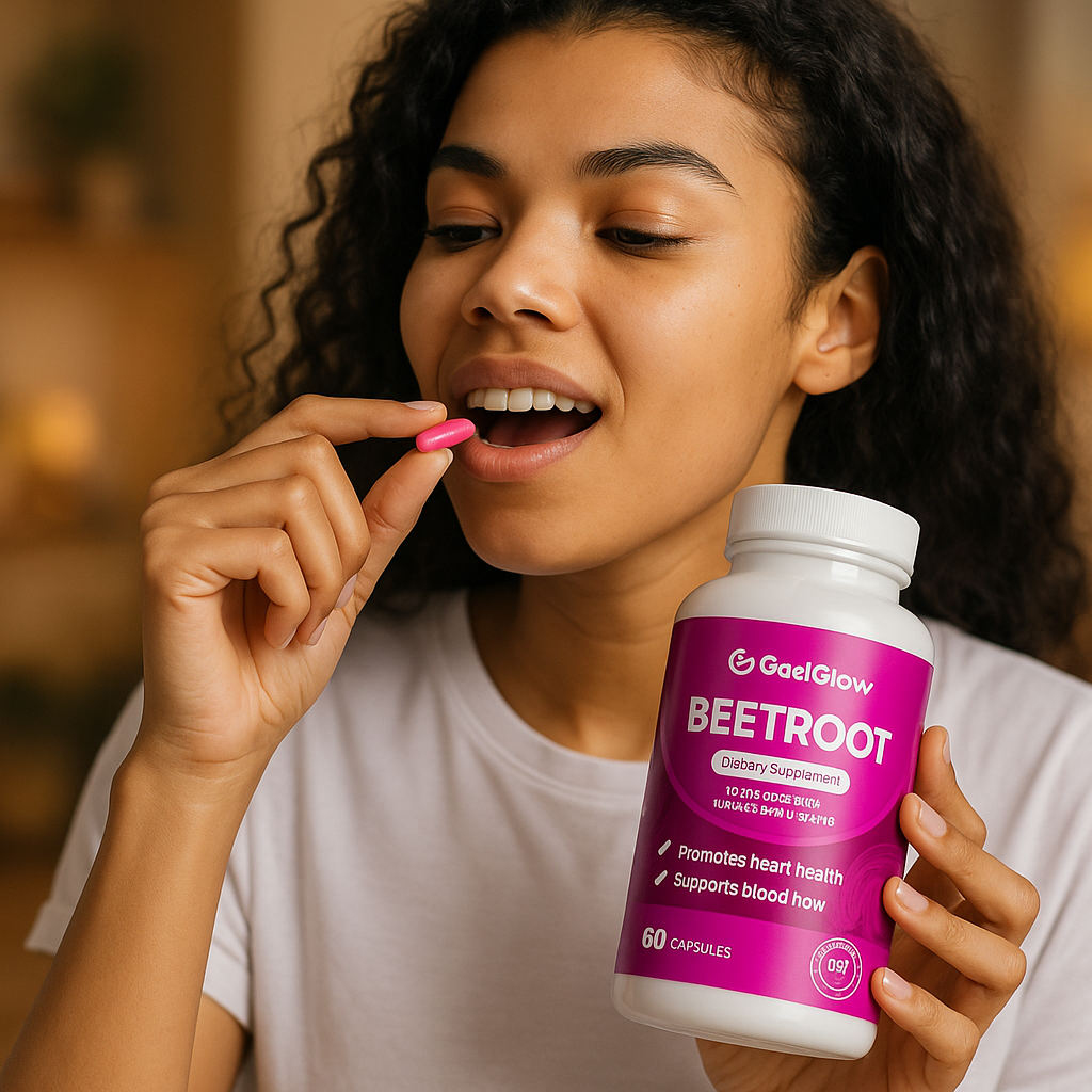 GaelGlow ®Organic Beetroot Capsules (1300mg)